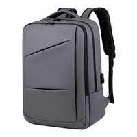 Tas Ransel Pria Oxford Baru Model Cross-border Kapasitas Besar, Tas Bagasi untuk Perjalanan Bisnis, Komputer, Sepatu, Bahan Polyester, Desain Melengkung