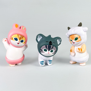 Venta al por mayor 6 unids/set 8CM tiburón gato fruta Mofusand caja ciega <span class=keywords><strong>Kawaii</strong></span> recoger figurita Anime figura Fans niños juguete para regalo - Product Image 4