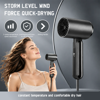 Sèche-cheveux professionnel 1800W pour salon, séchage rapide, protection contre la surchauffe, pliable, pour styliste, usage en studio, vente en gros