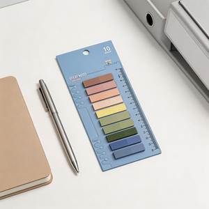 Bloc de notas adhesivas de 10 colores, pegatinas de índice autoadhesivas para organización de oficina - Product Image 6