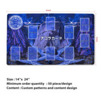 Tapis de jeu de société TCG personnalisé AY, design anime, grande taille, surface de jeu en caoutchouc antidérapante pour jeux de cartes, tournoi à domicile