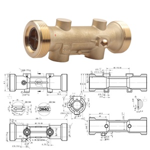 Ce chứng nhận HVAC IP68 không thấm nước siêu âm nhiệt Lưu lượng nước mét DN15-DN250 Brass phụ kiện đường ống hệ thống ống nước vật liệu và các công cụ - Product Image 2