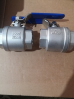 DN15 2000WOG Vanne à boisseau sphérique manuelle 2 pièces filetée G en acier inoxydable 316 pour l'eau Personnalisation OEM prise en charge