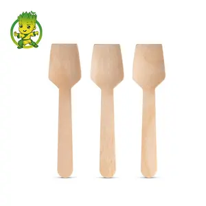 Groot Mini Wooden Spoons Cutlery Set 2-3/4" Disposable Spoon for Crafts Organic Sugar Scrubs Tasting and Sampling