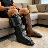 Bottes de massage des pieds sans fil à ondes pneumatiques, masseur portable pour les pieds, chaussures de massage chauffantes sur mesure