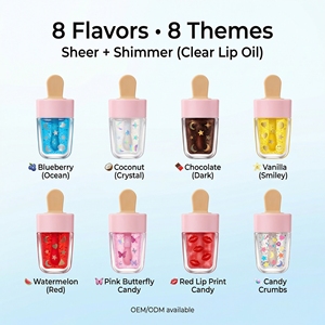 Brillo Labial Natural Voluminizador en Envase con Forma de Helado para Labios Secos, Maquillaje Diario, OEM, ODM - Product Image 3