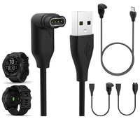 Câble de charge USB de remplacement à angle droit de 90 degrés pour les montres Garmin Fil de ligne de chargeur USB