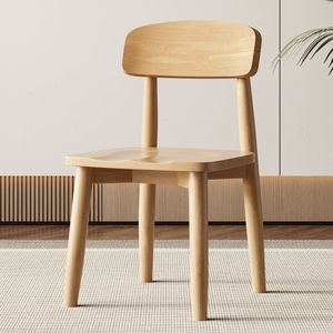 <span class=keywords><strong>Chaise</strong></span> en bois massif <span class=keywords><strong>de</strong></span> style crème <span class=keywords><strong>moderne</strong></span> nordique pour salle à manger, bureau ou <span class=keywords><strong>salon</strong></span>, avec tabouret blanc L025 - Product Image 5