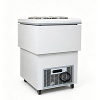 Congélateur vertical commercial Kolice KR-HW4 pour crème glacée et gelato avec refroidissement direct et plaque en acier coloré
