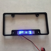 Marco de placa de matrícula de coche LED Placa de matrícula de Número de coche brillante Señal de taxi iluminada programable con mensajes en ejecución