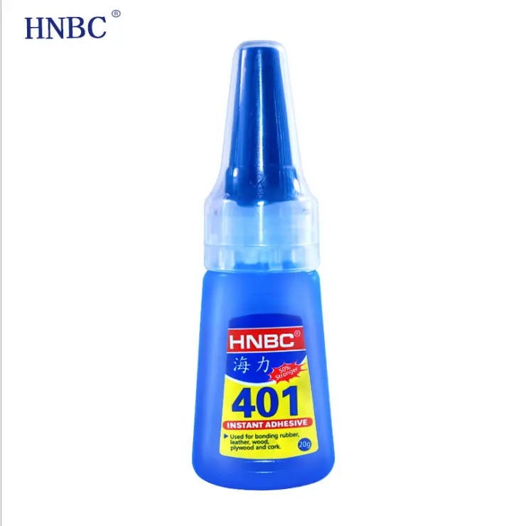HNBC, producto de fábrica, alta calidad, 401, superpegamento, 20g, pegamento líquido, 406, adhesivo instantáneo, superpegamento