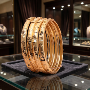 Wholesale Dye Gold Plated Fashion <b>Bangles</b> Set, Forming <b>Bangles</b>, Brass Gold Filled <b>Bangles</b>, Traditional Indian Dye Gold <b>Bangles</b>. - Product Image 2