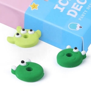 2023 nouveau vert monstre forme solide Cupcake arrose pour ingrédients de glaçage comestibles pour les décorations de fête goût sucré de boulangerie - Product Image 4