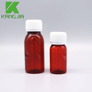 <span class=keywords><strong>60</strong></span>/100/120/150 <span class=keywords><strong>ML</strong></span> bottiglia di sciroppo di plastica per animali domestici ambra tappo a vite per fiala chimica di alta qualità imballaggio liquido all'ingrosso - Product Image 4