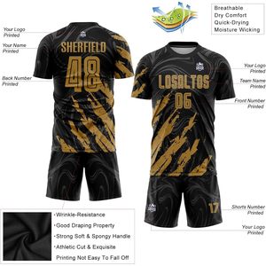 Camisetas de práctica de fútbol juvenil para hombres y mujeres, camisetas y pantalones cortos deportivos personalizados, estilo de uniforme de equipo impreso - Product Image 5