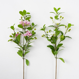 Flores Artificiales de Hoja de Alcanfor de Tallo Largo, Flores de Seda, Decoración Interior, Arreglos Florales para Bodas - Product Image 3