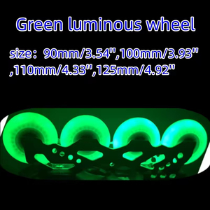 Accessoires de Sports de Plein Air Roues de Patinage de Vitesse 90A LED Lumineuse Clignotant Rouleau % Lithium Slalom Pneus Coulissants 90 - Product Image 4