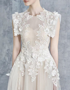 Nouvelle arrivée 2026 : <span class=keywords><strong>Robe</strong></span> en dentelle et crochet de style princesse avec une taille cintrée. - Product Image 2