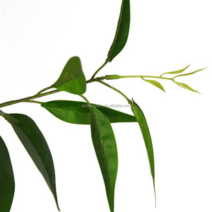 Bonsái Artificial de Hojas Delgadas, Árbol de Eucalipto <span class=keywords><strong>Llorón</strong></span> Ovalado Largo, Plantas en Maceta de 1.2 m para Decoración de Tiendas, Hoteles, Oficinas, Salones y Hogares - Product Image 3
