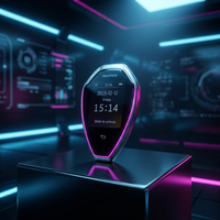 Clé de voiture intelligente Keydroid Jarvis avec écran LCD, éclairage d'ambiance et test d'alcoolémie pour toutes les voitures compatibles avec l'application Apple Find My