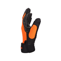Guantes de Cuero de Cabra Resistentes al Desgaste, Guantes Deportivos de Dedos Completos para Escalada y Actividades al Aire Libre