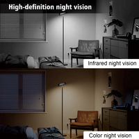 Mini caméra IP CCTV à double objectif E27, vision nocturne, sécurité avec capteur CMOS panoramique/inclinable, stockage cloud, prise en charge de la carte SIM 4G