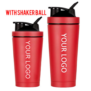 25oz Portable Fitness 500ml Double Wall Vacuum Metal Gym Bottle Protein <b>Shaker</b> <b>Cup</b> Sport Mixer With Custom logo - Product Image 6