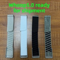 Bracelet de montre en nylon élastique tressé en cachemire, logo imprimé personnalisé, fermeture auto-agrippante, largeur 25 mm, boucle sport compatible Whoop 4.0 5.0