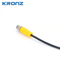 Connecteur KRONZ M12 3 broches droit IP67 Câble pré-moulé 5m |   Connecteur d'aviation en PVC jaune non blindé pour capteurs industriels