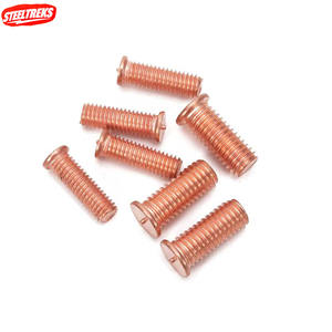 Vis <span class=keywords><strong>à</strong></span> point de soudure M3 M4 M5 M6 M8 M10, boulons <span class=keywords><strong>à</strong></span> point de soudure en acier au carbone plaqué cuivre, rivets de soudage par points pour décharge de condensateur - Product Image 1