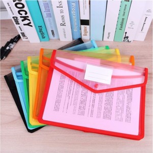 A4 nhựa Ví thư mục phong bì không thấm nước Poly phong bì nhựa tập tin Ví tài liệu thư mục - Product Image 3