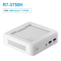 Nouveau Mini PC RGB AMD Ry-zen 7 3750H 2700U R5 3550H Barebone PC DDR4 NVMe PC de jeu Win 11 Mini ordinateur 4K NUC HTPC WiFi