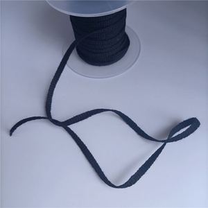 Ruban tissé en polyester 100% écologique de 5 mm noir pour la vente en gros aux fournisseurs - Product Image 3