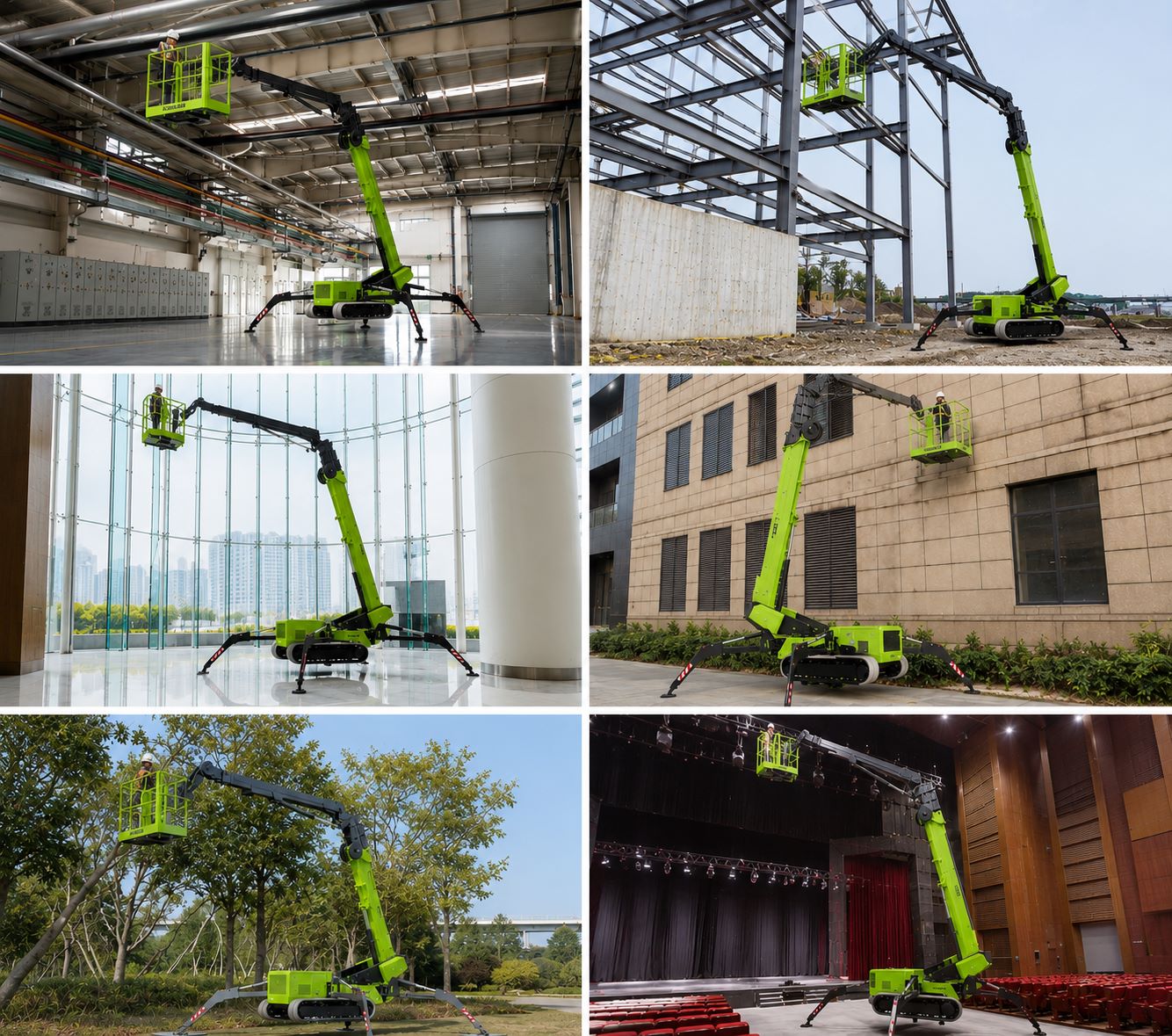 ZX23AE 履带式蜘蛛式高空作业平台21m 平台高度4.4m 地下作业范围无痕