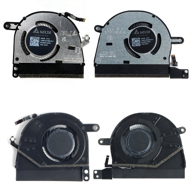 13NB14F0M01011 13NB13M0M01011 Fan for ASUS ZenBook UX5406 Replacement Cooling Fan 5V 2.5W 4-Pin FPC Connector Delta OEM Pair