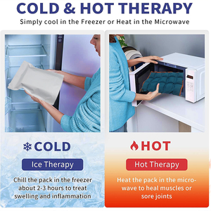 Terapia fría caliente Paquete de hielo reutilizable Envoltura de <span class=keywords><strong>gel</strong></span> Hombro Compresa fría Envoltura de paquete de hielo para hombro de cuello - Product Image 3