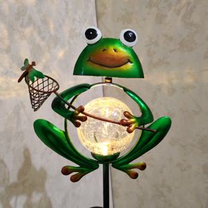 ไฟตกแต่งสวนทำจากโลหะพลังงานแสงอาทิตย์, ไฟ LED สำหรับตกแต่งสวนกลางแจ้งโครงสร้างทางถนนเหล็กแผงโซลาร์เซลล์แบตเตอรี่ได้รับการรับรองจาก ROHS - Product Image 4