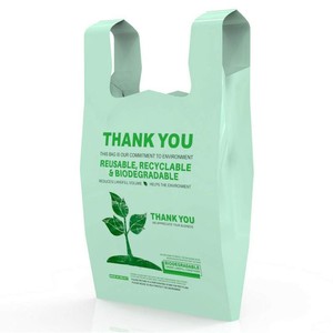 Shopping Bag Biodegradable Colored Packaging Vest Grocery Plastic Bag T-Shirt Shopping Bag Biodegradable For T Shirts Shopping Bag