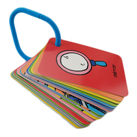 Cartes flash éducatives personnalisées pour enfants, jeu de cartes d'association de l'alphabet, cartes flash éducatives pour enfants avec anneau