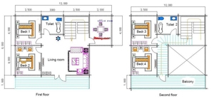 <span class=keywords><strong>Chalet</strong></span> en bois préfabriqué personnalisable avec balcon, <span class=keywords><strong>à</strong></span> deux étages, pour les vacances en famille - Product Image 4