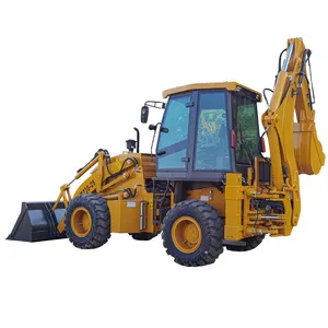 Chinese Factory Direct Sale Small Backhoe Excavator Loader 4x4 Compact Tractor with Front End Loader and Backhoe Excavator