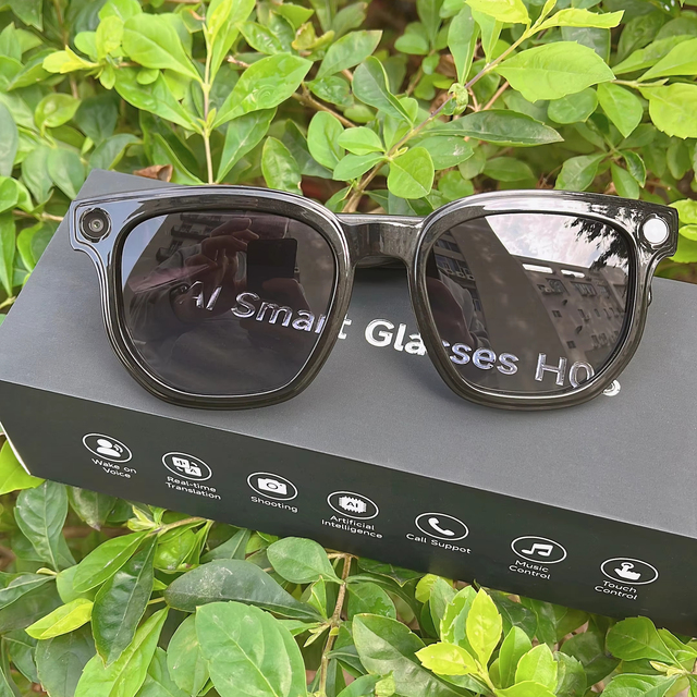 New Tech AI Voice Assistant Music Player Phone Call Polarized Glasses with 8MP Camera and Translation Wholesale for Men Women