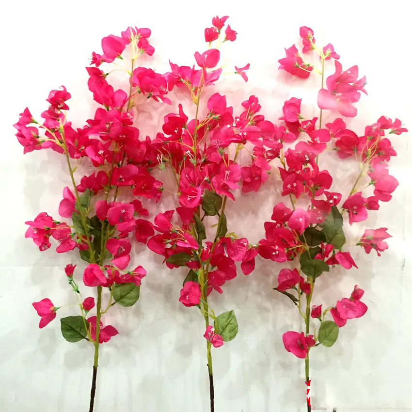Flores artificiales Para Boda y decoración del hogar IFG, 48 pulgadas de altura, bougainvillea, Tailandia