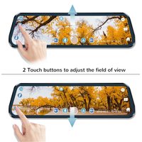 10 pouces écran tactile rétroviseur voiture dvr caméra miroir full hd 2k dashcam double objectif avec WiFi gps rétroviseur avant et arrière 2k dash cam