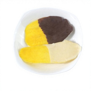 Tranches de mangue séchée moelleuse enrobées de chocolat au lait, mangue premium, enrobage chocolaté, collation gourmande, marque privée, haute qualité - Product Image 1