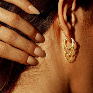 Orecchini Pendenti a Catena per Donne, Eleganti Orecchini Pendenti, Gioielli di Moda per Uso Quotidiano e Feste - Product Image 2