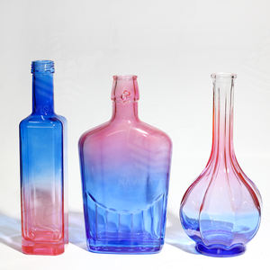 Les bouteilles en verre rectangulaires carrées populaires peuvent être fabriquées avec de la peinture en aérosol pour le <span class=keywords><strong>GIN</strong></span> et le whisky. - Product Image 3