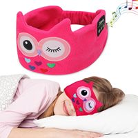 Casque de sommeil Hibou violet, mignon, pour enfants, adolescents, jeunes, garçons, filles, avec pilote dynamique sans fil 5.2, faible latence, voyage, 300 mAh