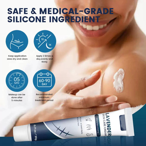 Crème de soin à la lavande pour la peau, pommade anti-cicatrices à la vitamine C, pour les brûlures, les vergetures, les marques d'acné, gel réparateur pour le corps - Product Image 5