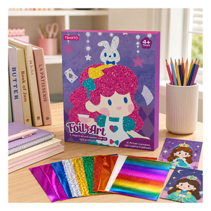 Set de Actividades de Manualidades con Láminas de Arcoíris, Kit de Dibujo de Unicornio para Niños Pequeños, Entrenamiento de la Imaginación, Suministros para Fiestas y Aulas, Juguete de Regalo - Product Image 1